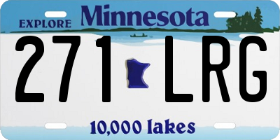 MN license plate 271LRG