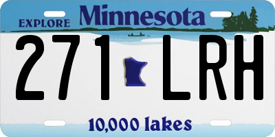 MN license plate 271LRH