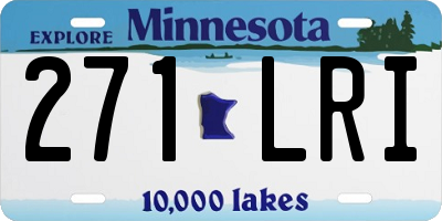 MN license plate 271LRI