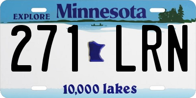 MN license plate 271LRN