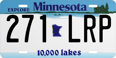 MN license plate 271LRP