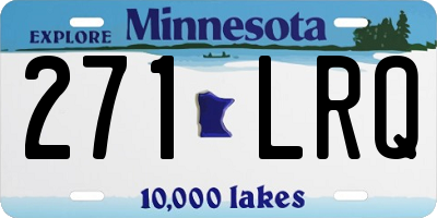 MN license plate 271LRQ