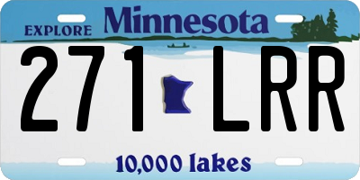 MN license plate 271LRR