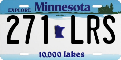 MN license plate 271LRS