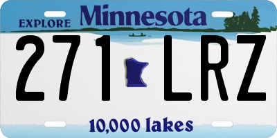 MN license plate 271LRZ