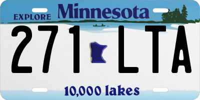 MN license plate 271LTA