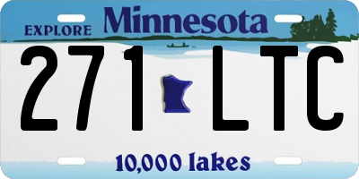 MN license plate 271LTC