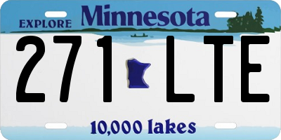MN license plate 271LTE