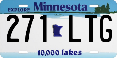 MN license plate 271LTG