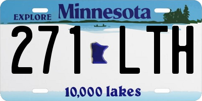 MN license plate 271LTH