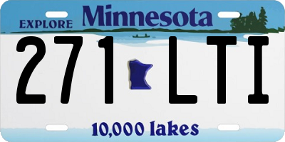 MN license plate 271LTI