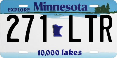MN license plate 271LTR