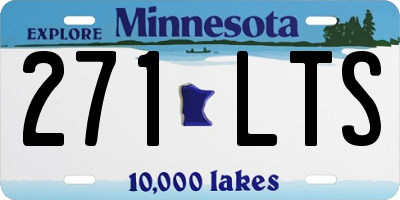 MN license plate 271LTS