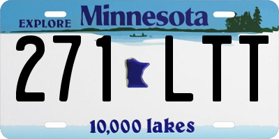 MN license plate 271LTT