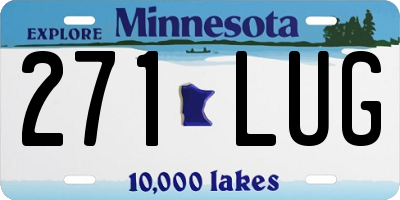 MN license plate 271LUG