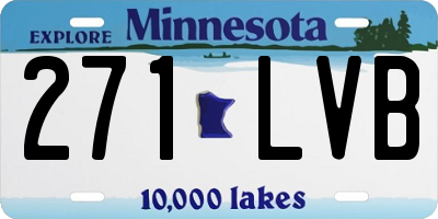 MN license plate 271LVB