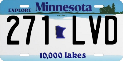 MN license plate 271LVD