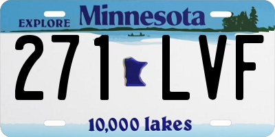 MN license plate 271LVF