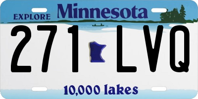 MN license plate 271LVQ