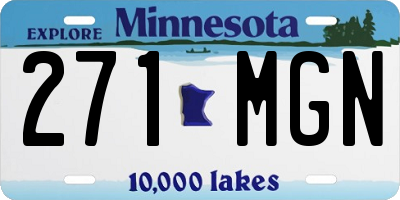 MN license plate 271MGN