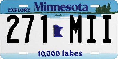 MN license plate 271MII