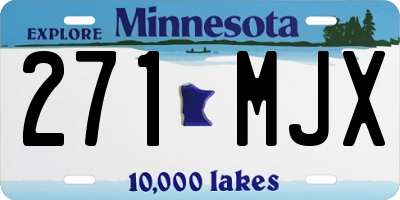 MN license plate 271MJX