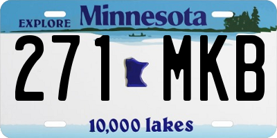 MN license plate 271MKB