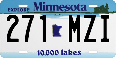MN license plate 271MZI