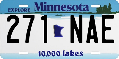 MN license plate 271NAE