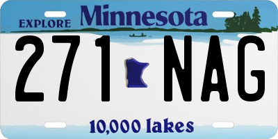 MN license plate 271NAG