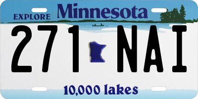 MN license plate 271NAI