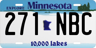 MN license plate 271NBC