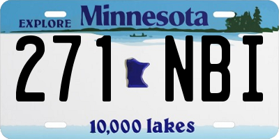 MN license plate 271NBI