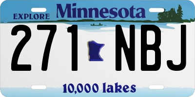 MN license plate 271NBJ
