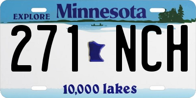 MN license plate 271NCH