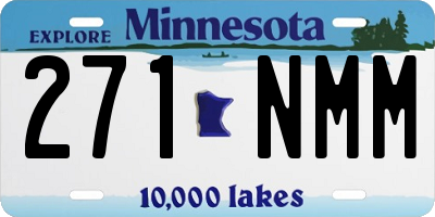 MN license plate 271NMM
