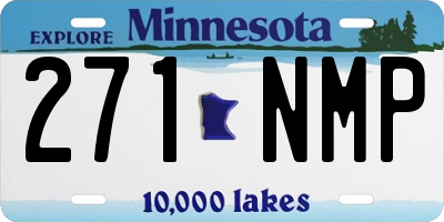 MN license plate 271NMP