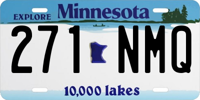 MN license plate 271NMQ