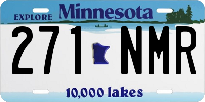 MN license plate 271NMR