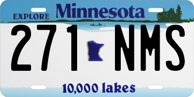 MN license plate 271NMS