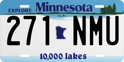 MN license plate 271NMU