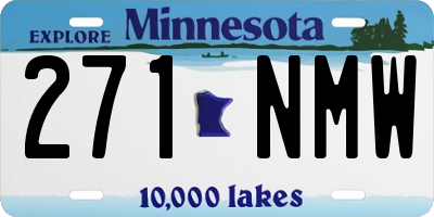 MN license plate 271NMW