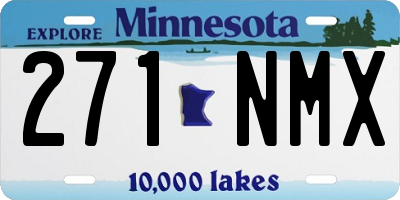 MN license plate 271NMX
