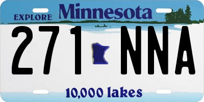 MN license plate 271NNA