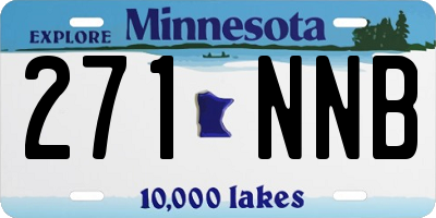 MN license plate 271NNB
