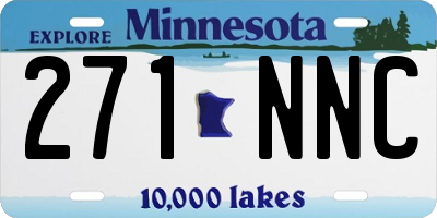 MN license plate 271NNC