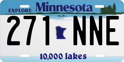 MN license plate 271NNE