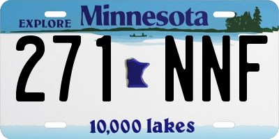 MN license plate 271NNF