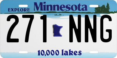 MN license plate 271NNG