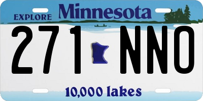 MN license plate 271NNO